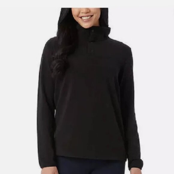 32 Degrees Heat Women's Snap Fleece Pullover, Multicolor & Sizes - Picture 16 of 16